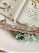 Green Flowers Lace Lolita Hairpin