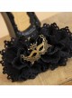 Gothic Black Lace Flower Handmade Lolita Hairpin