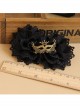 Gothic Black Lace Flower Handmade Lolita Hairpin