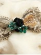 Palace Style Gorgeous Golden Lace Lolita Hairpin