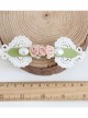 Pearl Lace Rose Girls Handmade Lolita Hairpin