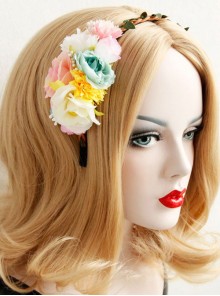 Beach Holiday Multicolor Flower Lolita Headband