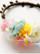 Beach Holiday Multicolor Flower Lolita Headband