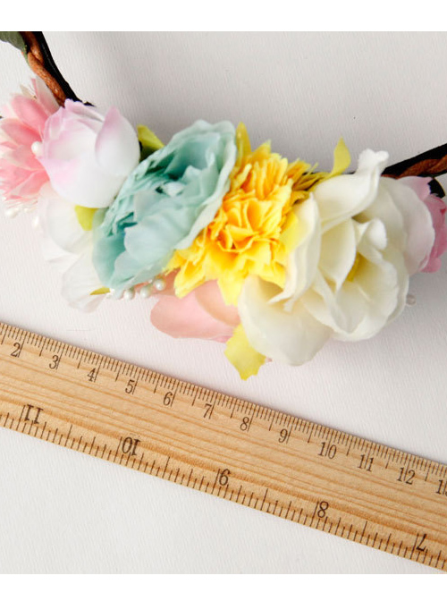 Beach Holiday Multicolor Flower Lolita Headband