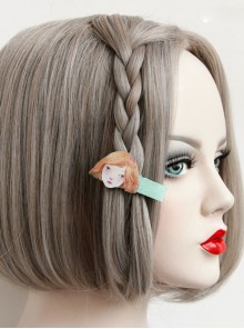 Cute Girl Pattern Lolita Hairpin