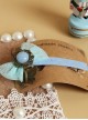 Cute Blue Bowknot Retro Butterfly Pendant Lolita Hairpin