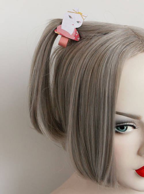 Cute Cat Pattern Lolita Hairpin