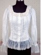 White Long Sleeves Lace Lolita Shirt