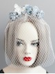 Elegance Lace Butterfly Bride White Veil Lolita Mask