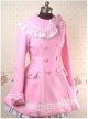 Pink Long Sleeves Lace Bow Lolita Coat