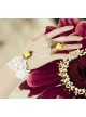 White Lace Yellow Floral Lolita Bracelet And Ring Set