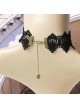 Retro Gothic Black Lace Queen Lolita Necklace