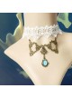 Mermaid White Lace Bridal Accessories Lolita Necklace
