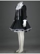 Black Charming Long Sleeves Cotton Gothic Lolita Dress