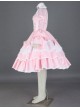 Pink Long Sleeves Cotton Sweet Lolita Dress