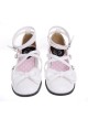 White 1.0" Heel High Adorable Polyurethane Point Toe Ankle Straps Platform Girls Lolita Shoes