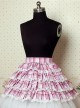 Light Purple Check Pattern Cake Lolita Skirt
