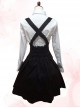 White Long Sleeves Blouse And Black Classic Lolita Skirt