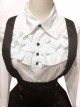 White Long Sleeves Blouse And Black Classic Lolita Skirt