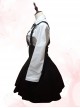 White Long Sleeves Blouse And Black Classic Lolita Skirt