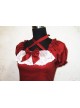 Cute Short Sleeves Red Cotton Lolita Dress