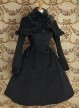 Gothic Black Wool Cape Lolita Coat