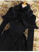 Gothic Black Wool Cape Lolita Coat