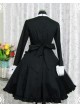 Black Long Sleeves Ruffle Classic Lolita Dress