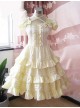 Yellow Short Sleeves Ruffle Sweet Lolita Dress