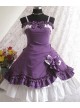 Purple Strap Bow Lovely Lolita Dress