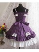 Purple Strap Bow Lovely Lolita Dress