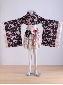 Japan Kawaii Lolita Sakura Kimono Dress Cosplay Costume