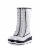 Black and White 2.8" Lovely PU Round Toe Sweet Girls Lolita Boots