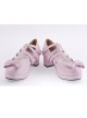 Pink 1.8" Heel High Cute Point Toe Bow Decoration Platform Girls Lolita Shoes