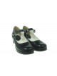 Black 1.8" Heel High Adorable Synthetic Leather Point Toe Cross Straps Platform Women Lolita Shoes