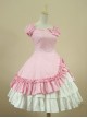 Cotton Short Sleeves Ruffle Classic Lolita Dress