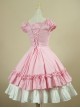 Cotton Short Sleeves Ruffle Classic Lolita Dress