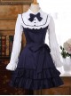 Classic Cotton Long Sleeves Ruffle Lolita Dress