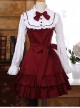 Classic Cotton Long Sleeves Ruffle Lolita Dress