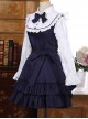 Classic Cotton Long Sleeves Ruffle Lolita Dress