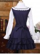 Classic Cotton Long Sleeves Ruffle Lolita Dress
