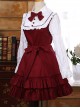 Classic Cotton Long Sleeves Ruffle Lolita Dress