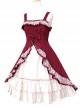 Short Sleeve Satin Yarn Classic Lolita Dress