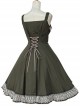 Short Sleeve Satin Yarn Classic Lolita Dress