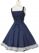 Short Sleeve Satin Yarn Classic Lolita Dress