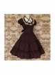 Puff Short Sleeves Bow Lace Classic Lolita Dress