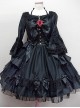 Long Sleeve Bow Lace Ruffles Classic Lolita Dress