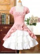 Short Sleeves Ruffle Bowknot Classic Lolita Dress