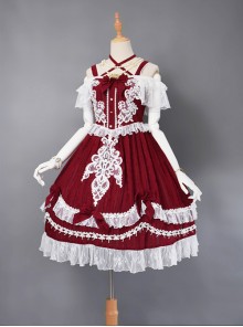 Wars Of The Roses Bowknot Classic Lolita Sling Dress