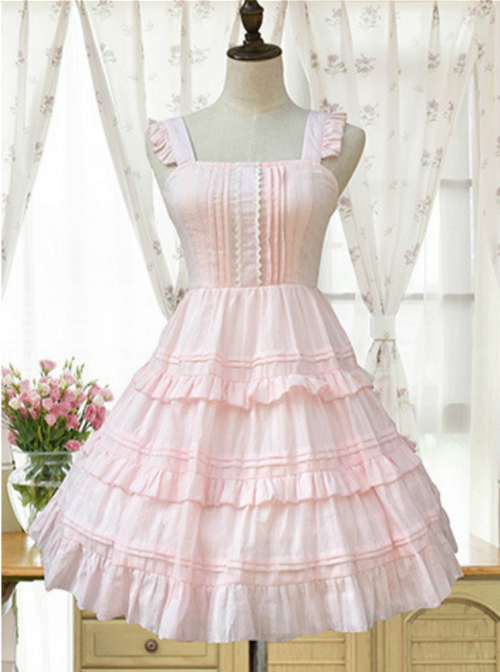 Lace High Waist Classic Lolita Sleeveless Dress